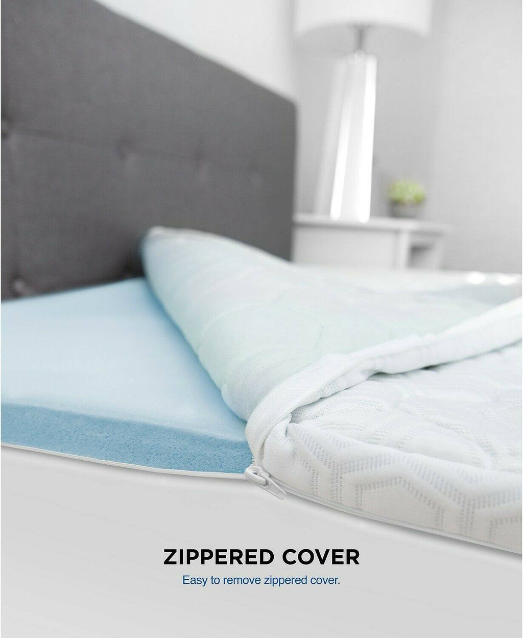 Gel-Infused Memory Foam Mattress Topper - Twin M747695
