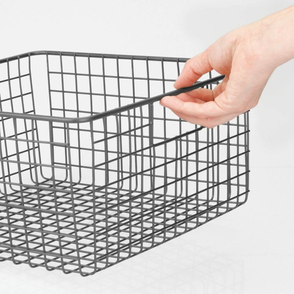 4 Pack Metal Wire Food Storage Organizer Bin, Soft Brass H526671