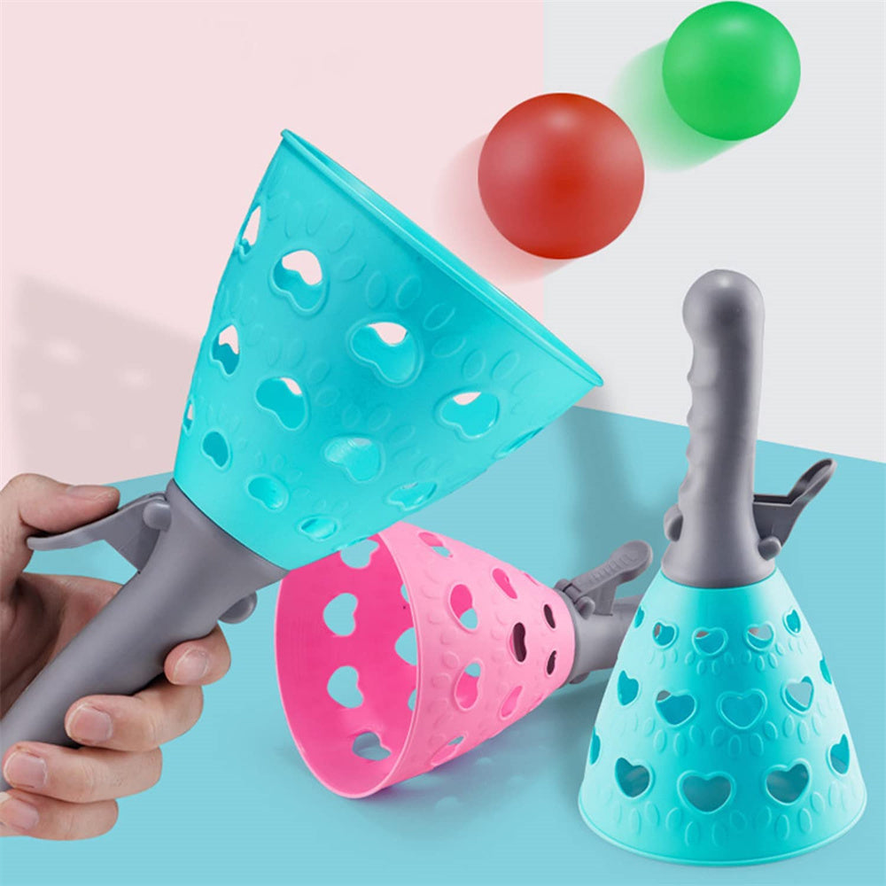 Pop-Pass-Catch Ball Game with 2 Catch Launcher Baskets and 4 Balls T37976