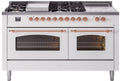 White Dual Fuel Propane Gas Range Q588