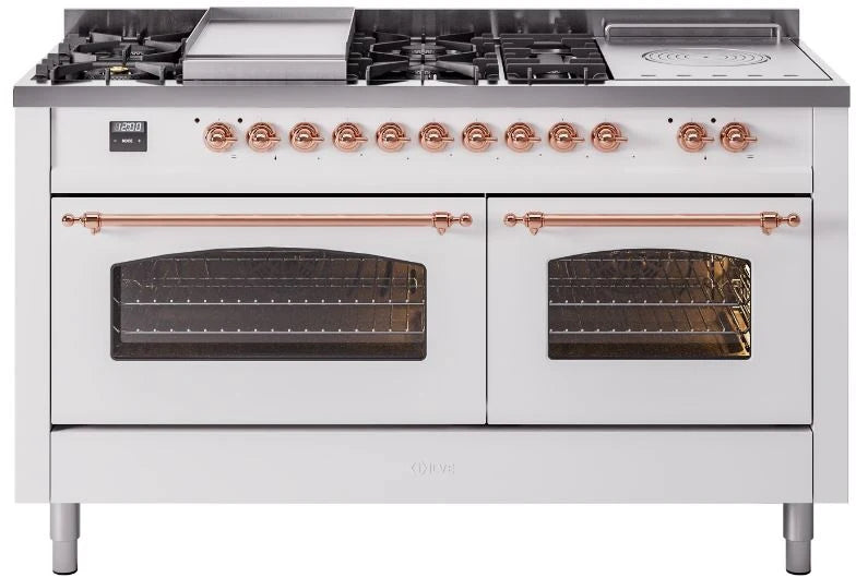 White Dual Fuel Propane Gas Range Q588