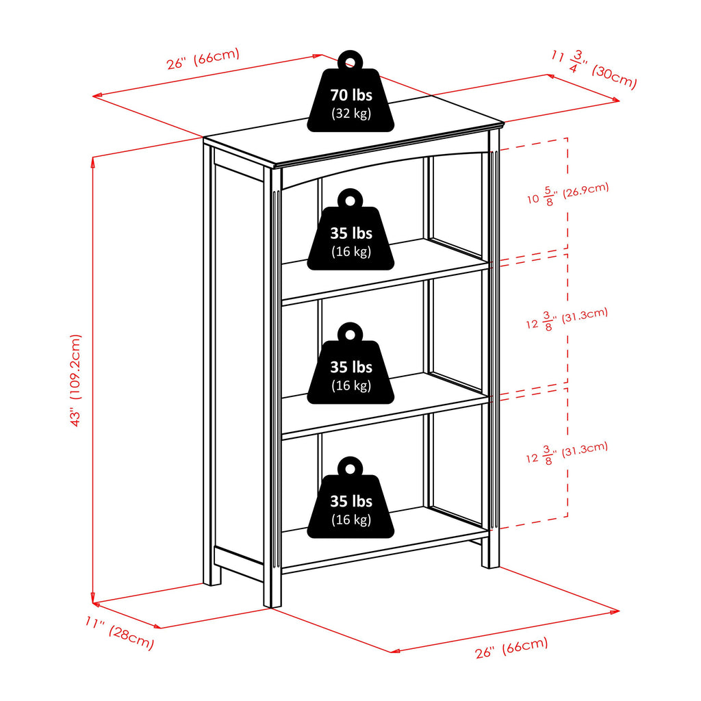 Espresso 5 Tier Storage Shelf N938172