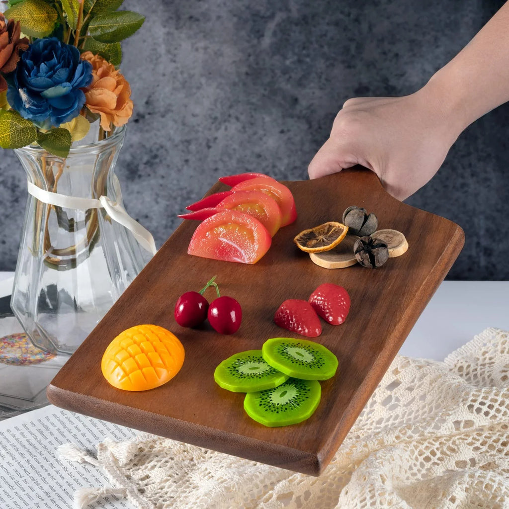 Acacia Wooden Cutting Board with Grip Handle F735