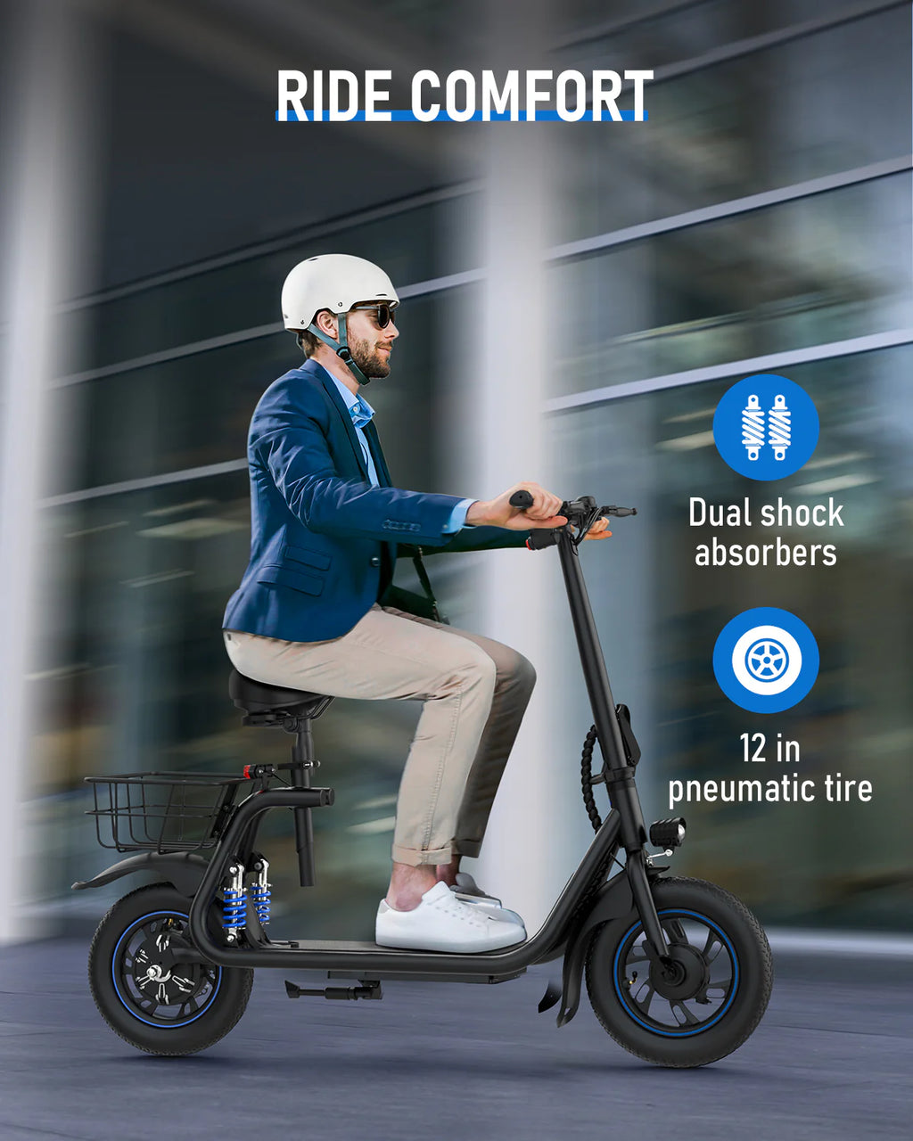 450W Electric Scooter with Seat D330