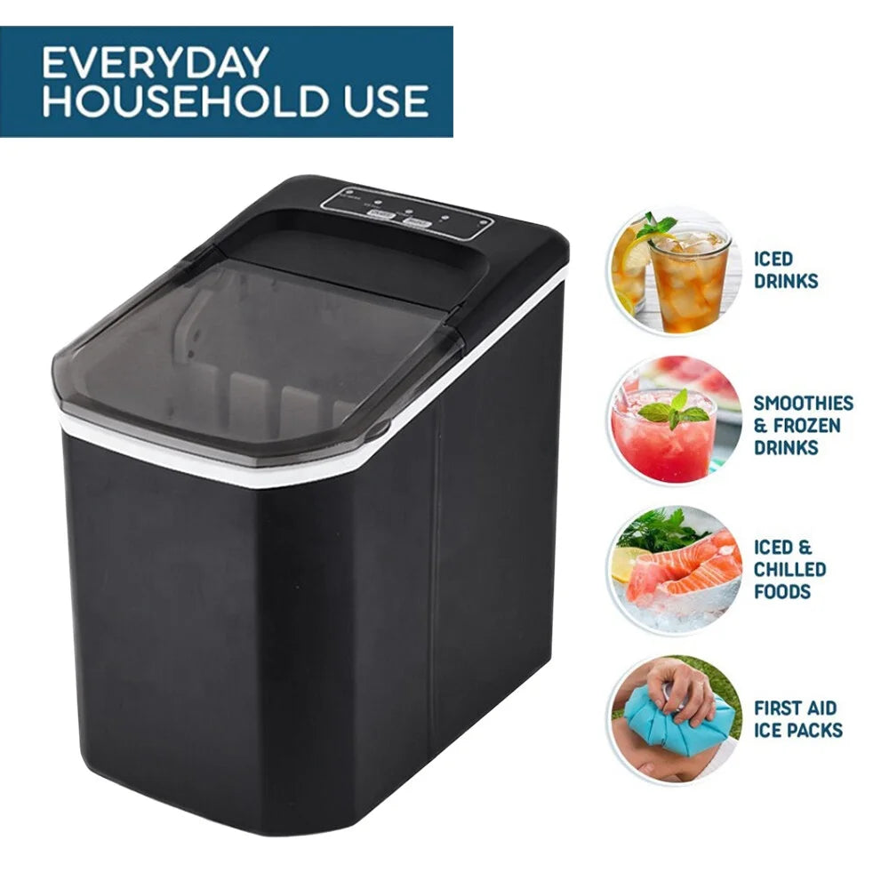 Countertop Ice Maker, 26lbs in 24Hrs, Self-Cleaning Ice Machine with Basket G157