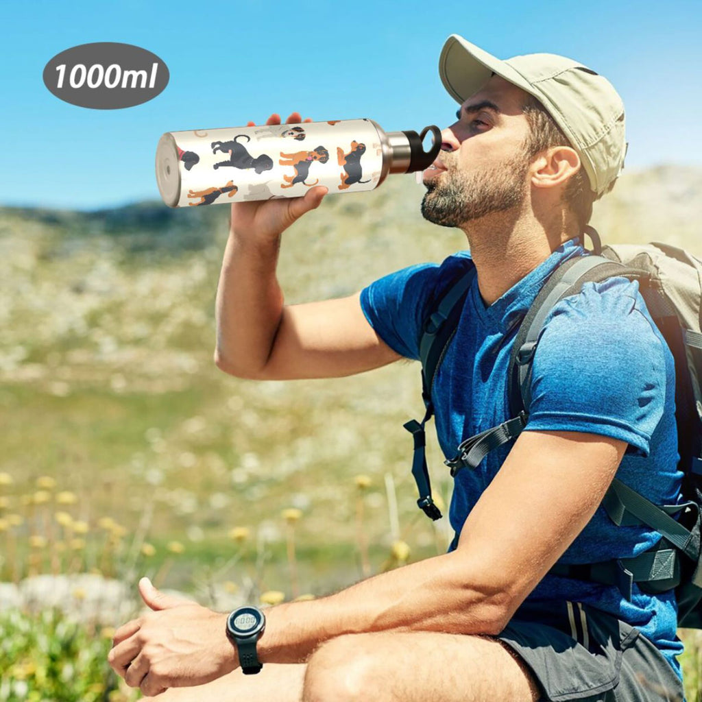 Insulated Stainless Steel Water Bottle with Straw Lid, 20 oz V88162