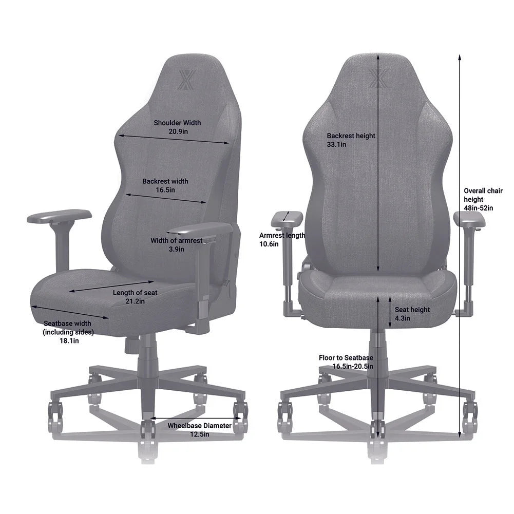 Black Ergonomic Gaming Chair with Lumbar Support E172392