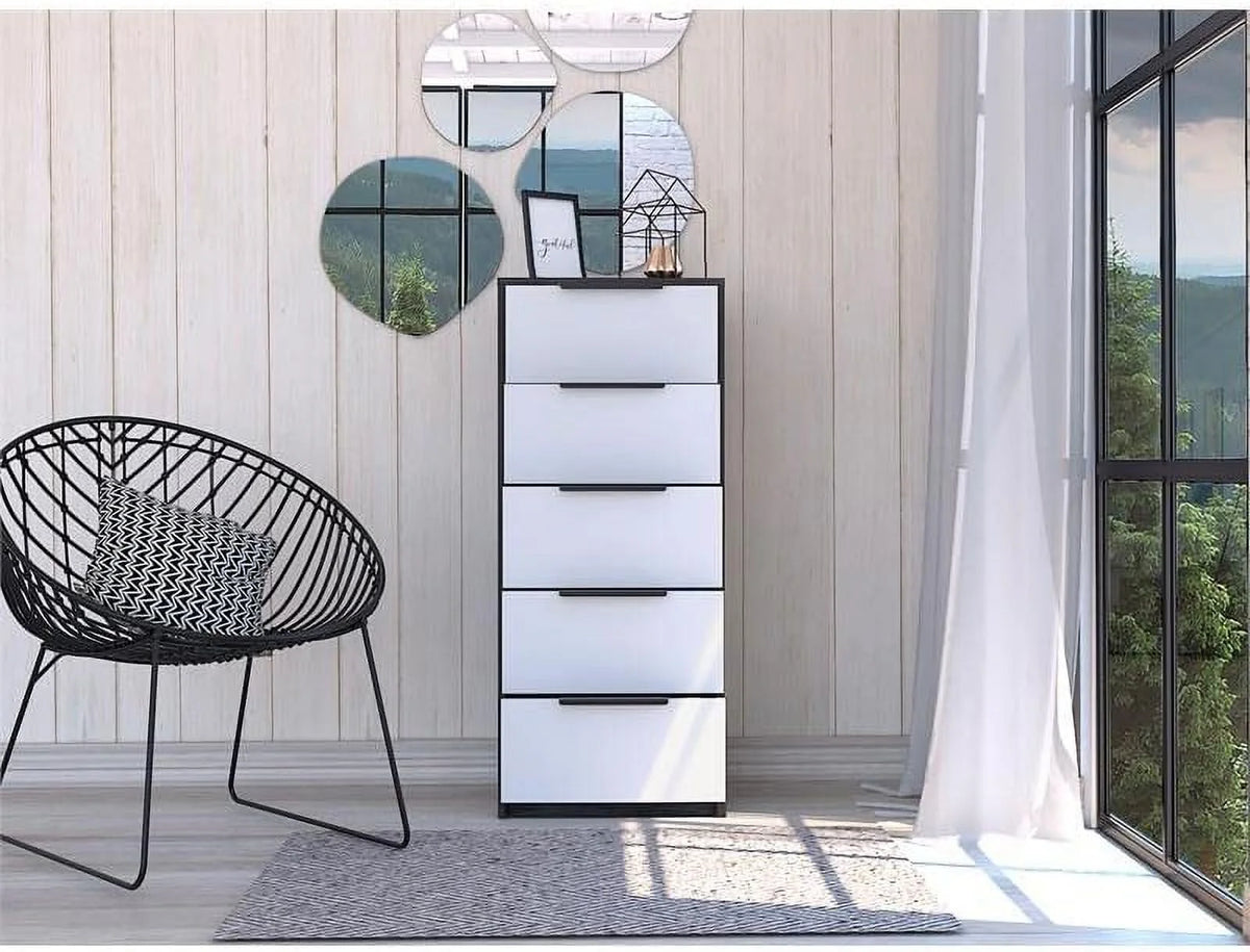 Modern 5-Drawer Engineered Wood Dresser E346490