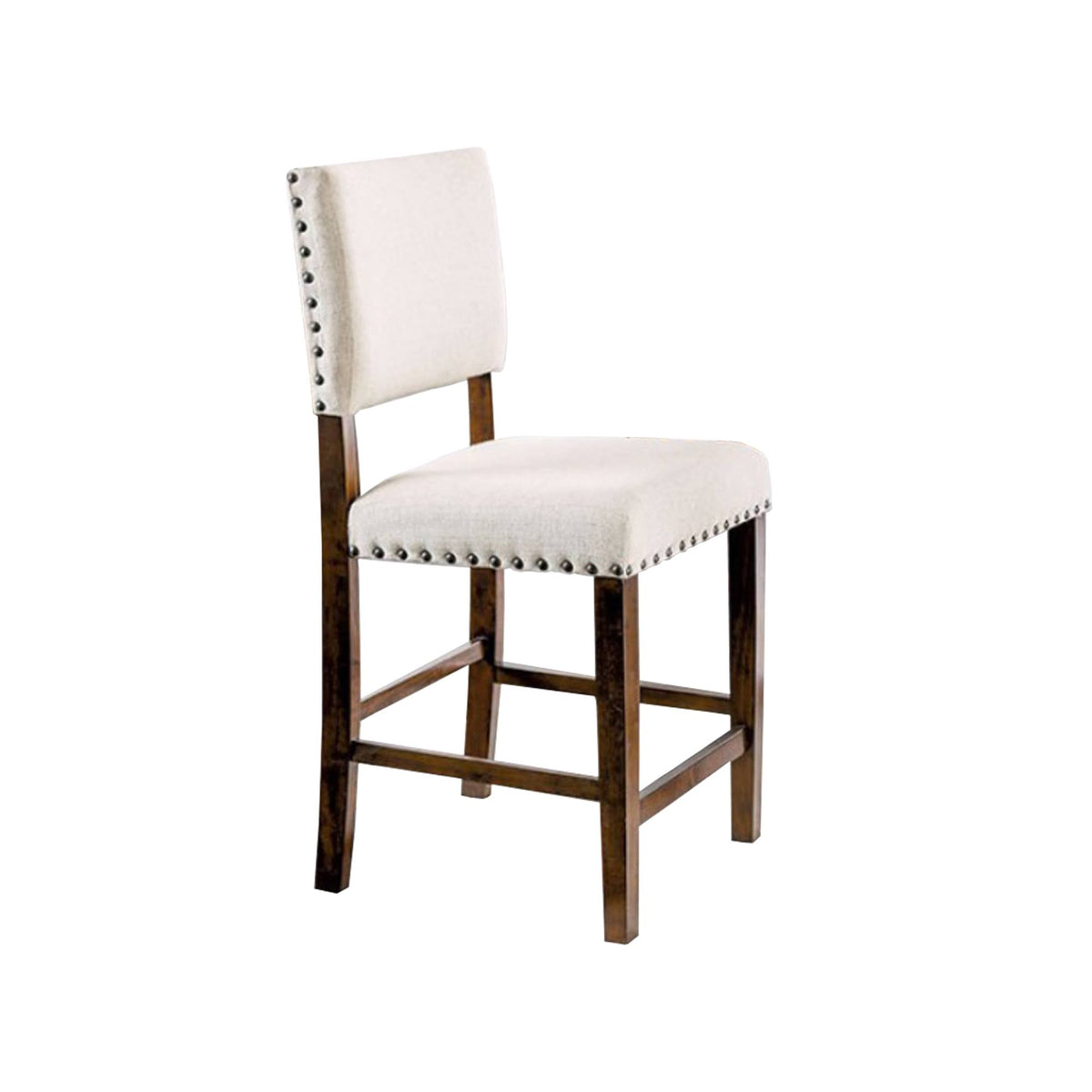 Brown Cherry Finish Counter Height Chair, Set of 2 J8620