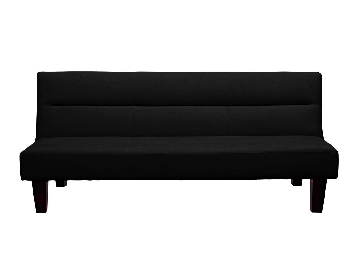 Black Microfiber Futon V76710