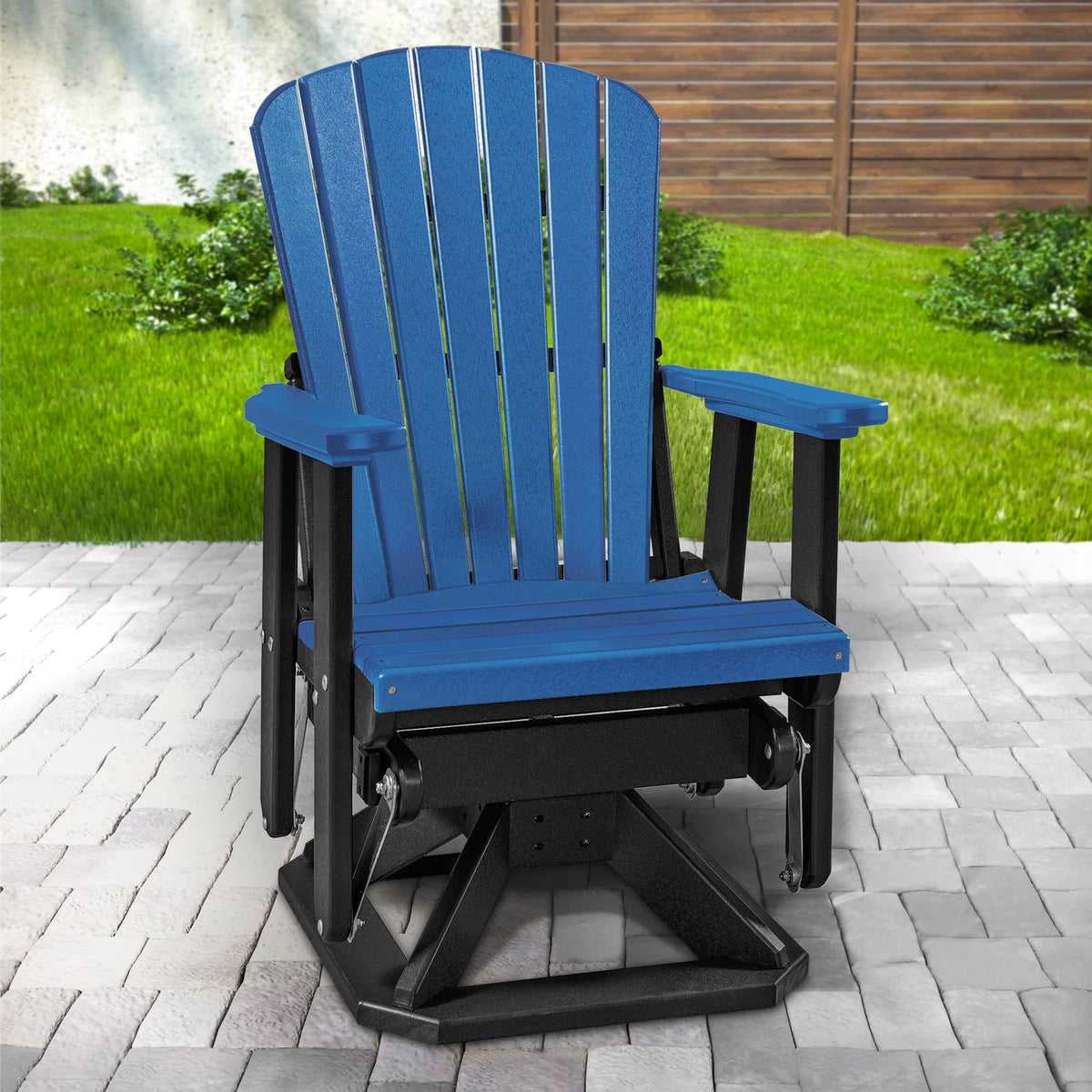 Blue Black Resin Swivel Glider Y4105