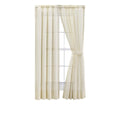 Tailored Curtain Panel Pair with Ties 80" x 54" Natural J5284