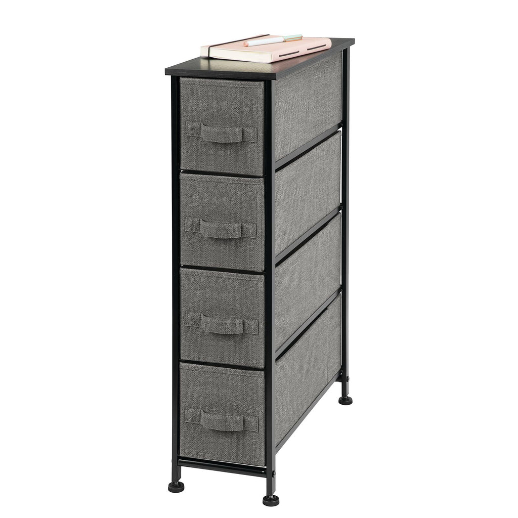 Narrow 4 Fabric Drawers Dresser C434556