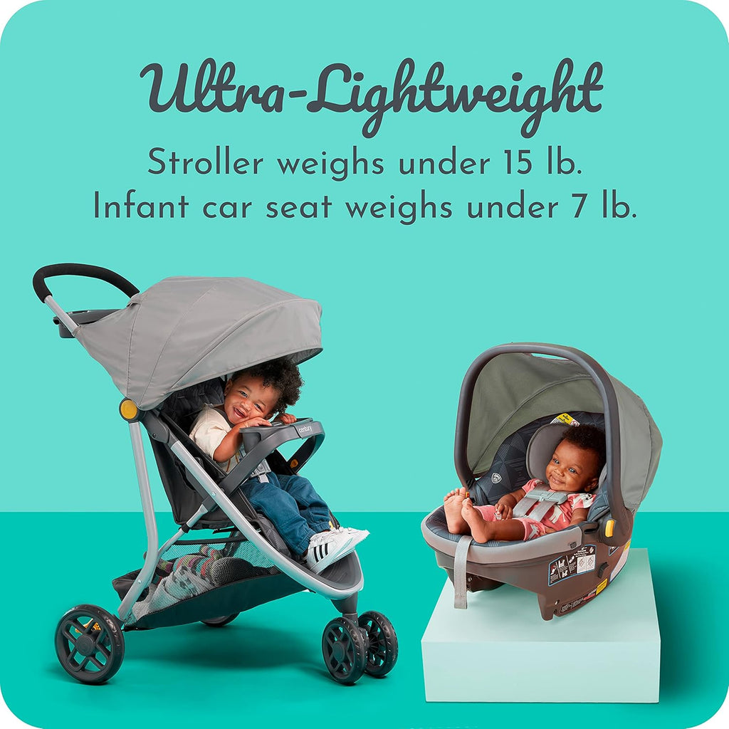 3-Wheel 2-in-1 Lightweight Travel System Infant Car Seat and Stroller Combo N573