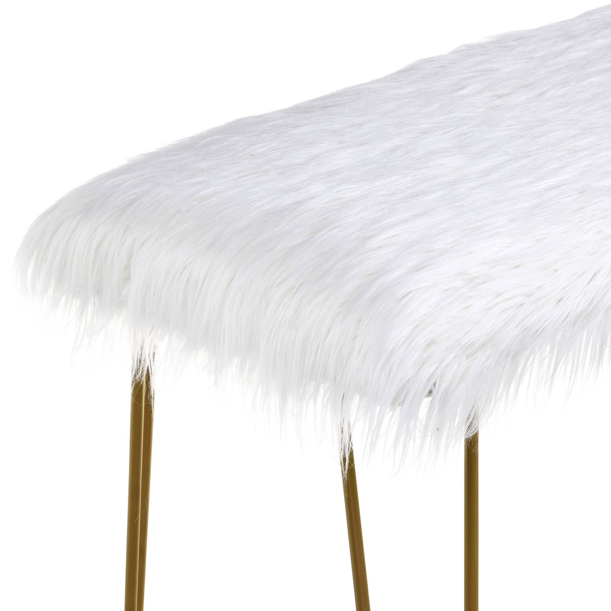 Silver / White Long Bench S339314