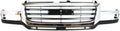 Chrome Shell Painted Black Insert Grille Assembly for 2007 GMC Sierra 2500 HD 3500 Classic L8764