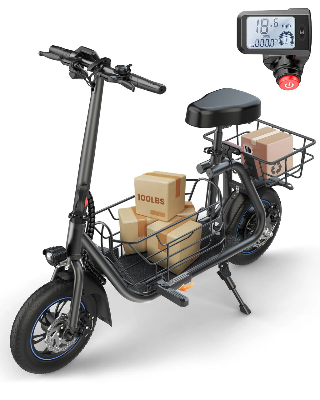 450W Electric Scooter with Seat D330