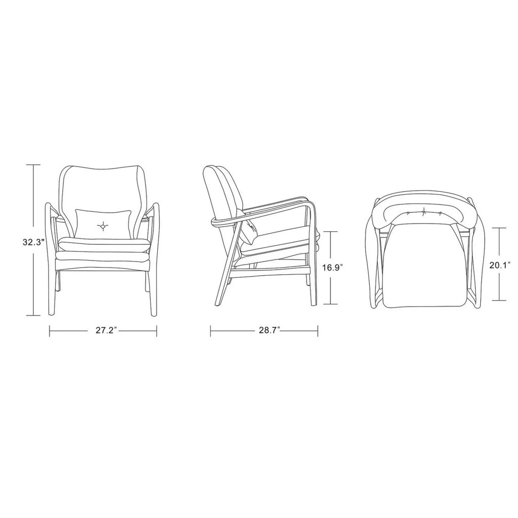 Yellow and Walnut Accent Chair and Ottoman E3279