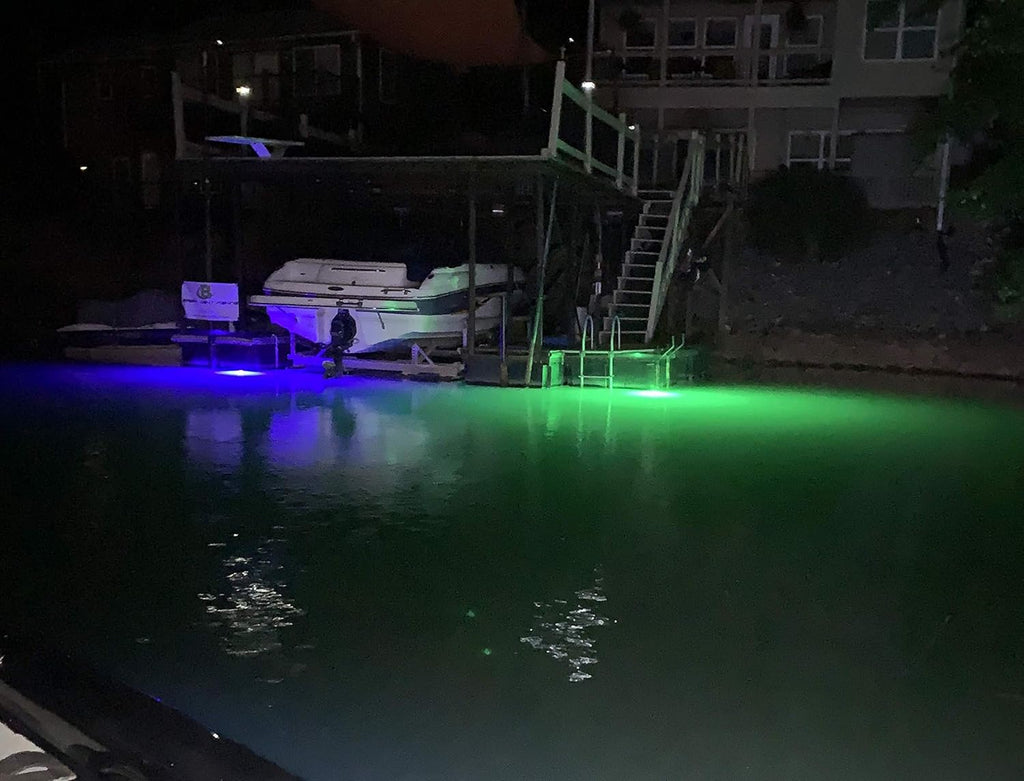 Blue 15,000 Lumen 300 LED 30ft Cord Waterproof AC Underwater Fishing Light K221