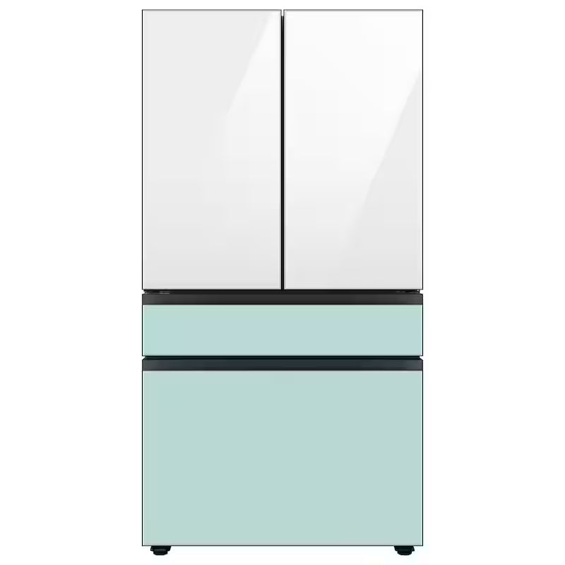White Glass Top Panel for 4-Door French Door Refrigerator D2611