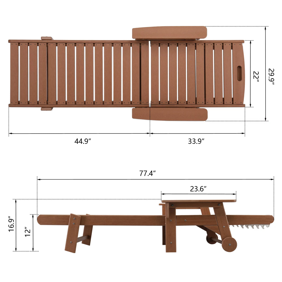 Adjustable HDPE Lying Bed J4982
