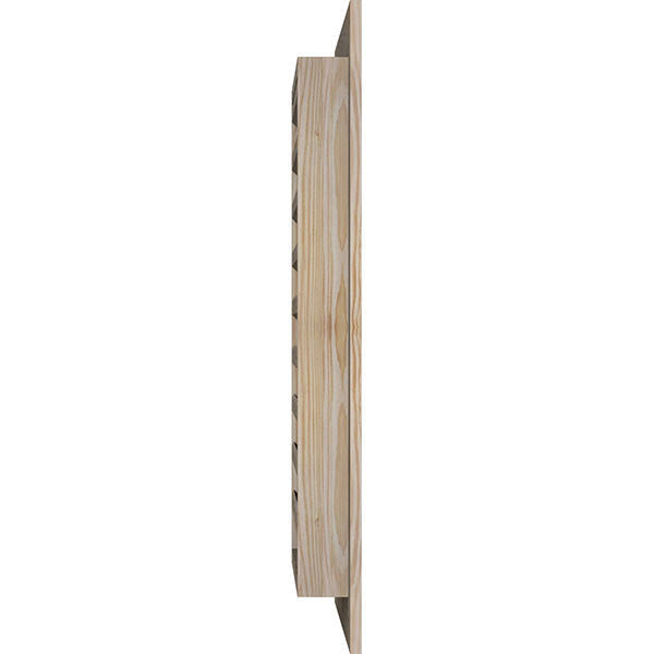18-in W x 12-in H Vertical Gable Vent, Unfinished Pine E46176