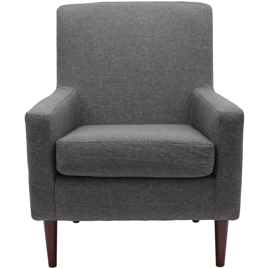 Navy Polyester Fabric Arm Chair T64105