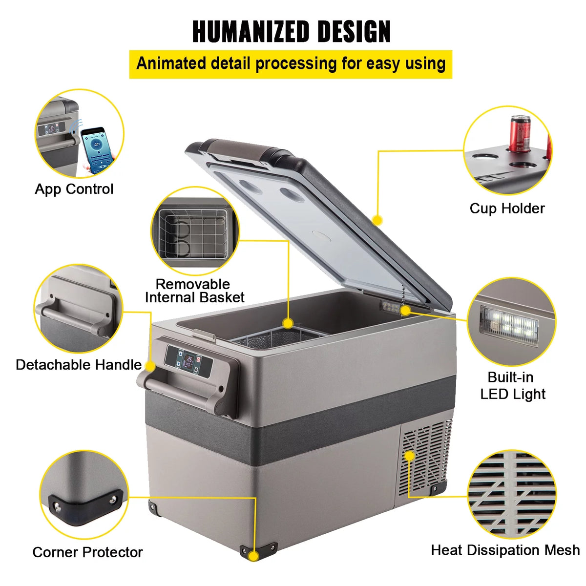 20L Portable Compact Refrigerator Freezer O48479