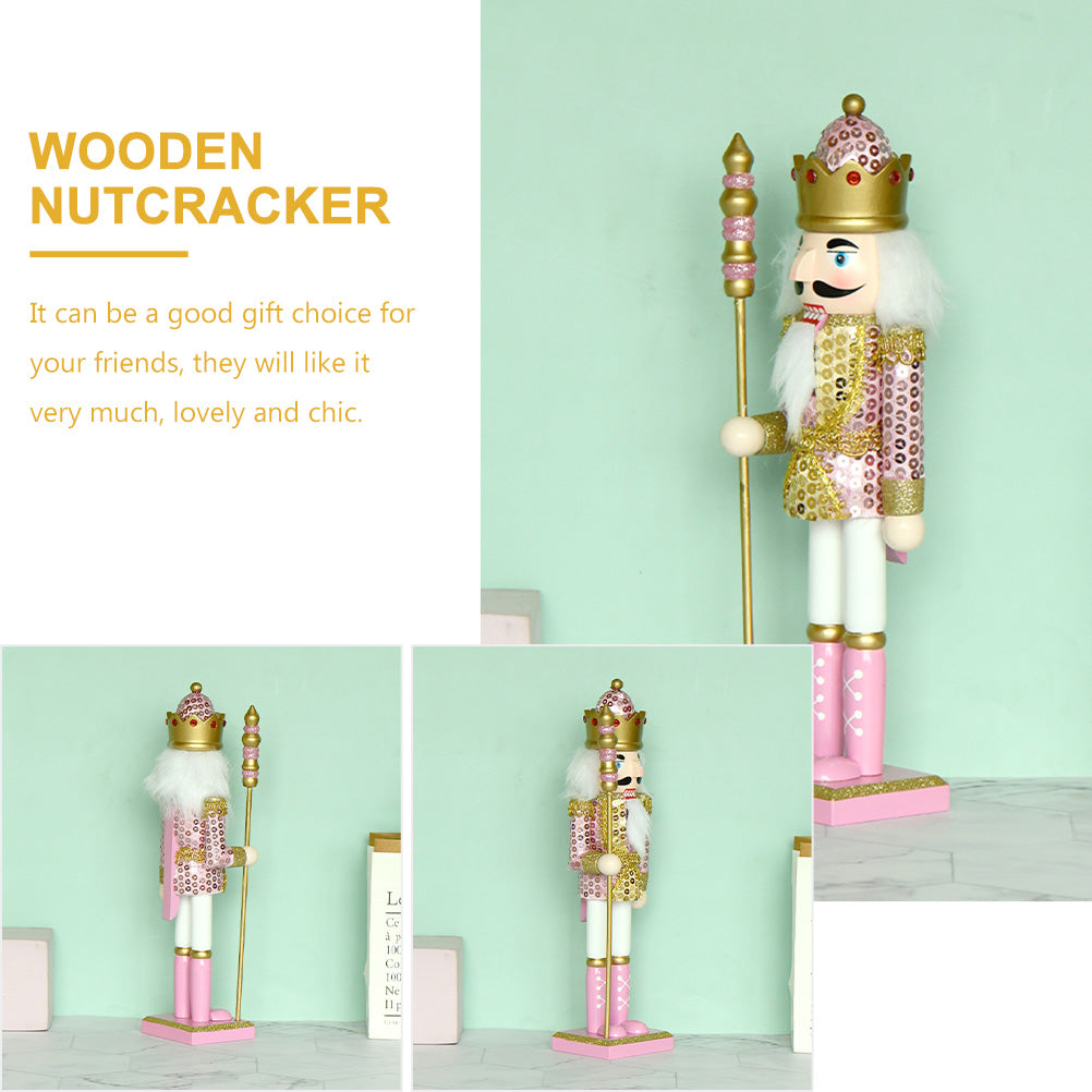 Small Wooden Nutcracker Doll Decor N4778