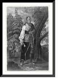 Framed Print Portrait of Hendrick Mohawk chief S7900