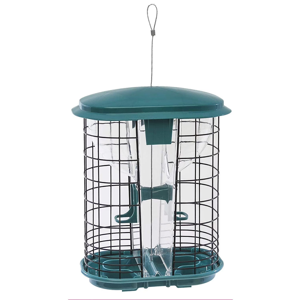 Green Hopper Bird Feeder with Two Feeding Ports K2259