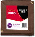 Gold 12 by 14 Feet Waterproof Canvas Tarp with Rustproof Grommets T320412