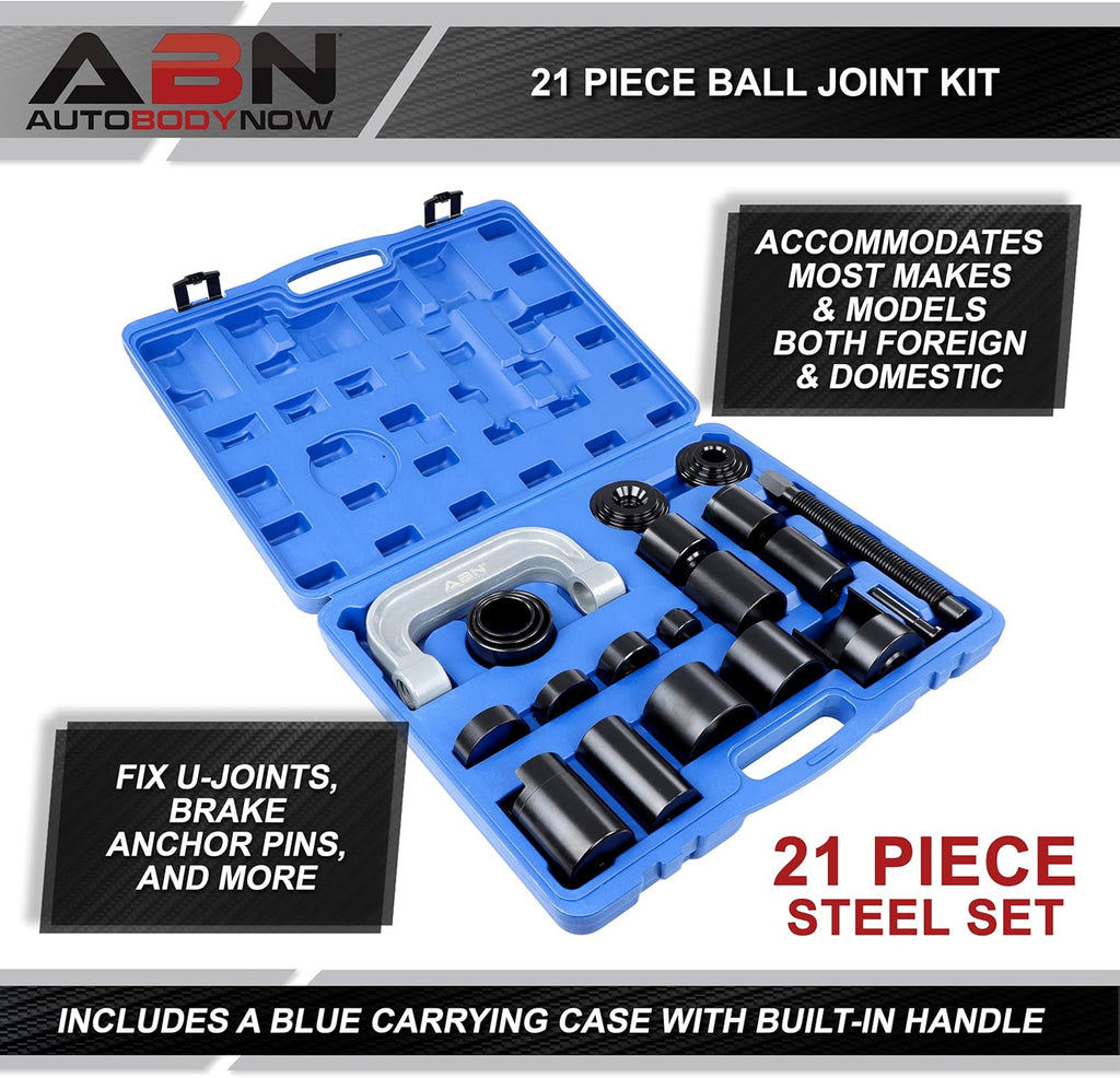 21 Piece Automotive Ball Joint Press Removal Tool Kit with Carrying Case T306