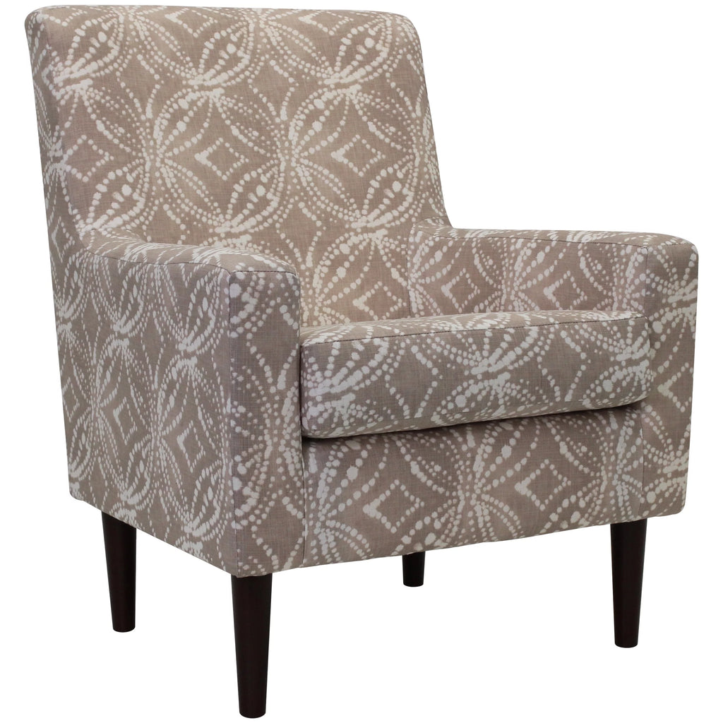 Navy Polyester Fabric Arm Chair T64105