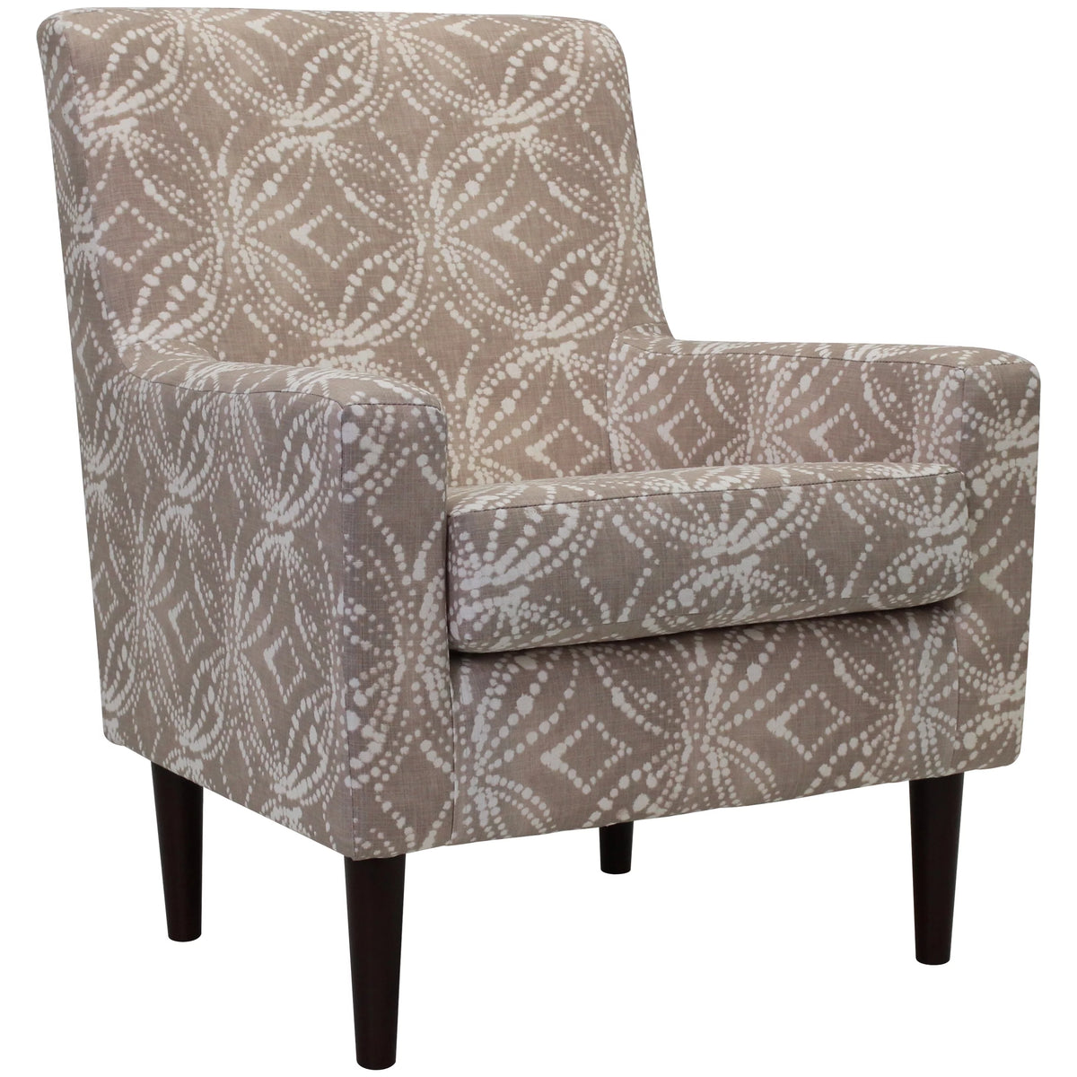 Navy Polyester Fabric Arm Chair T64105