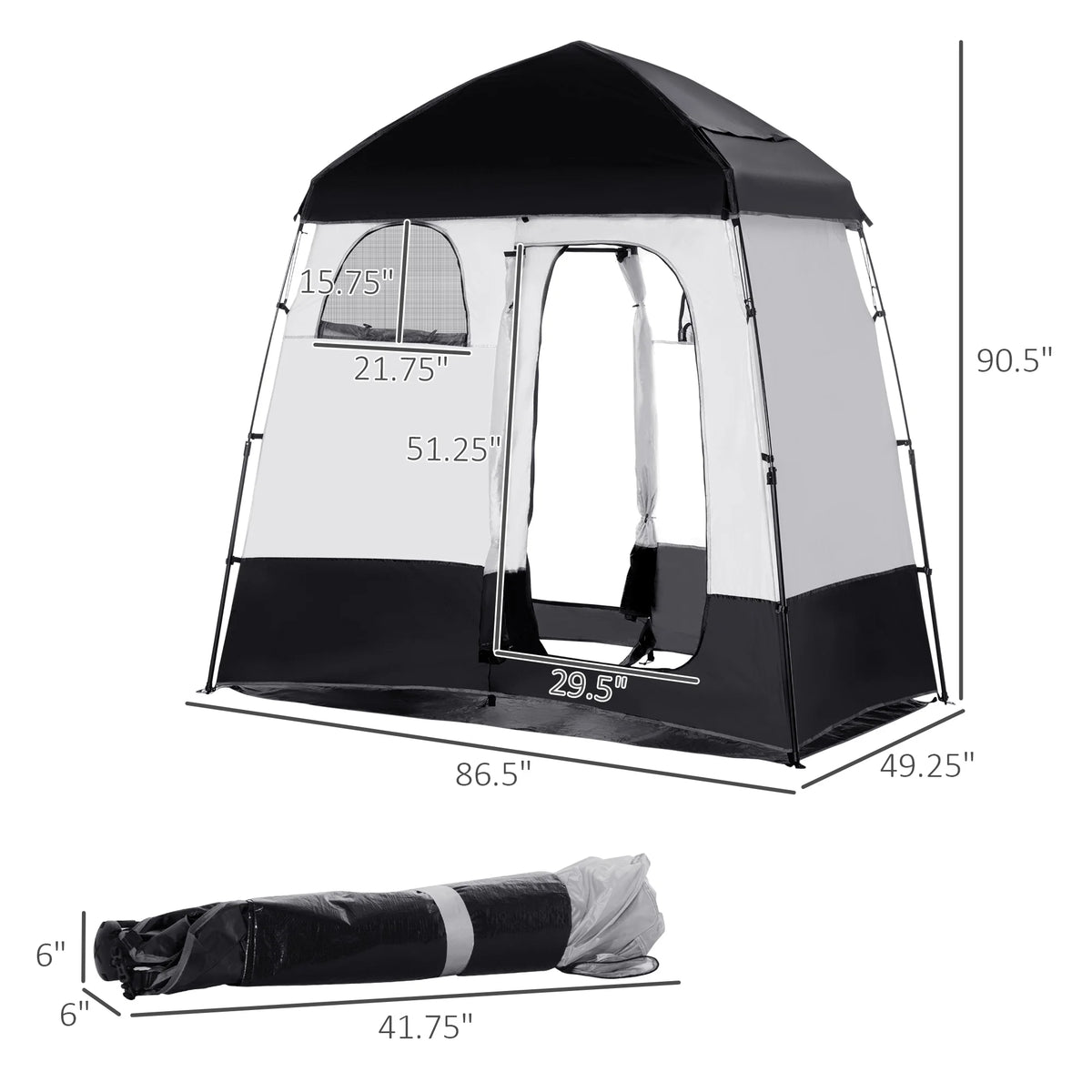 Pop Up Shower Tent with Carry Bag I291