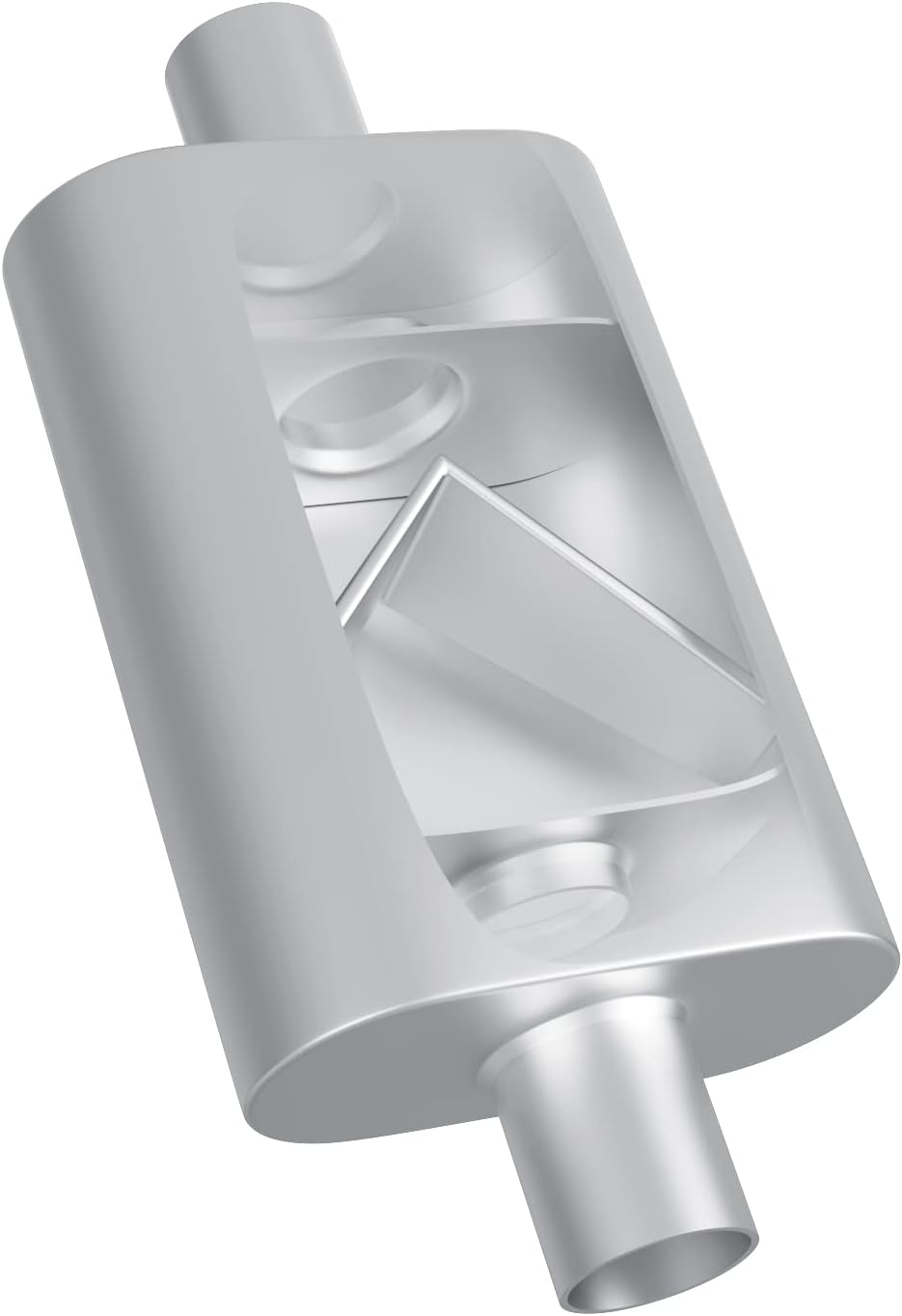 2 inch Inlet/Outlet Dual Chamber Muffler Pack of 2 P5816