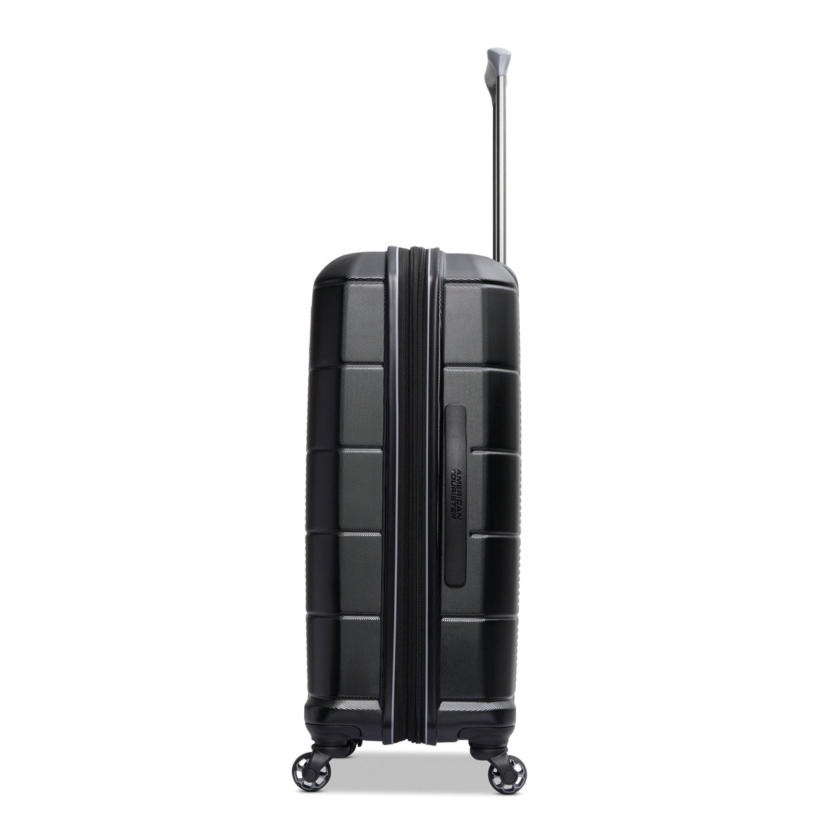 Hardside Medium Checked Spinner Luggage Jet Black S8516