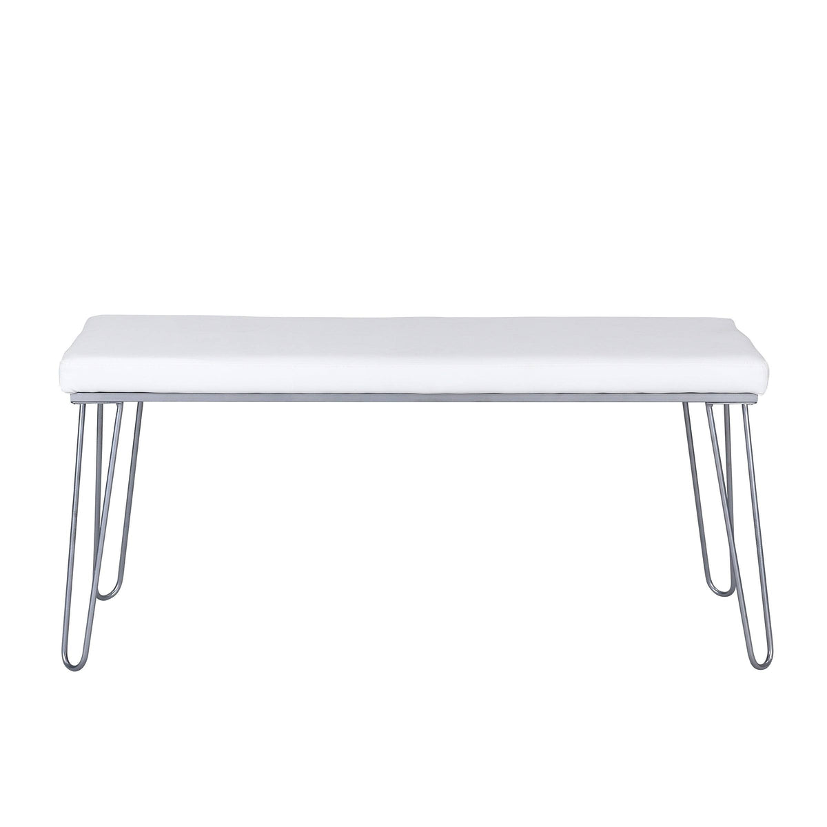Silver / White Long Bench S339314