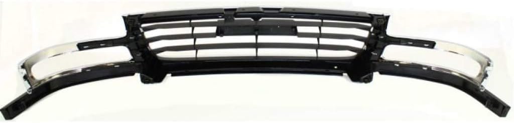 Chrome Shell Painted Black Insert Grille Assembly for 2007 GMC Sierra 2500 HD 3500 Classic L8764