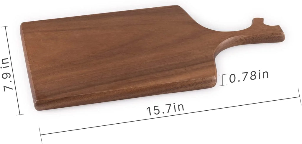 Acacia Wooden Cutting Board with Grip Handle F735