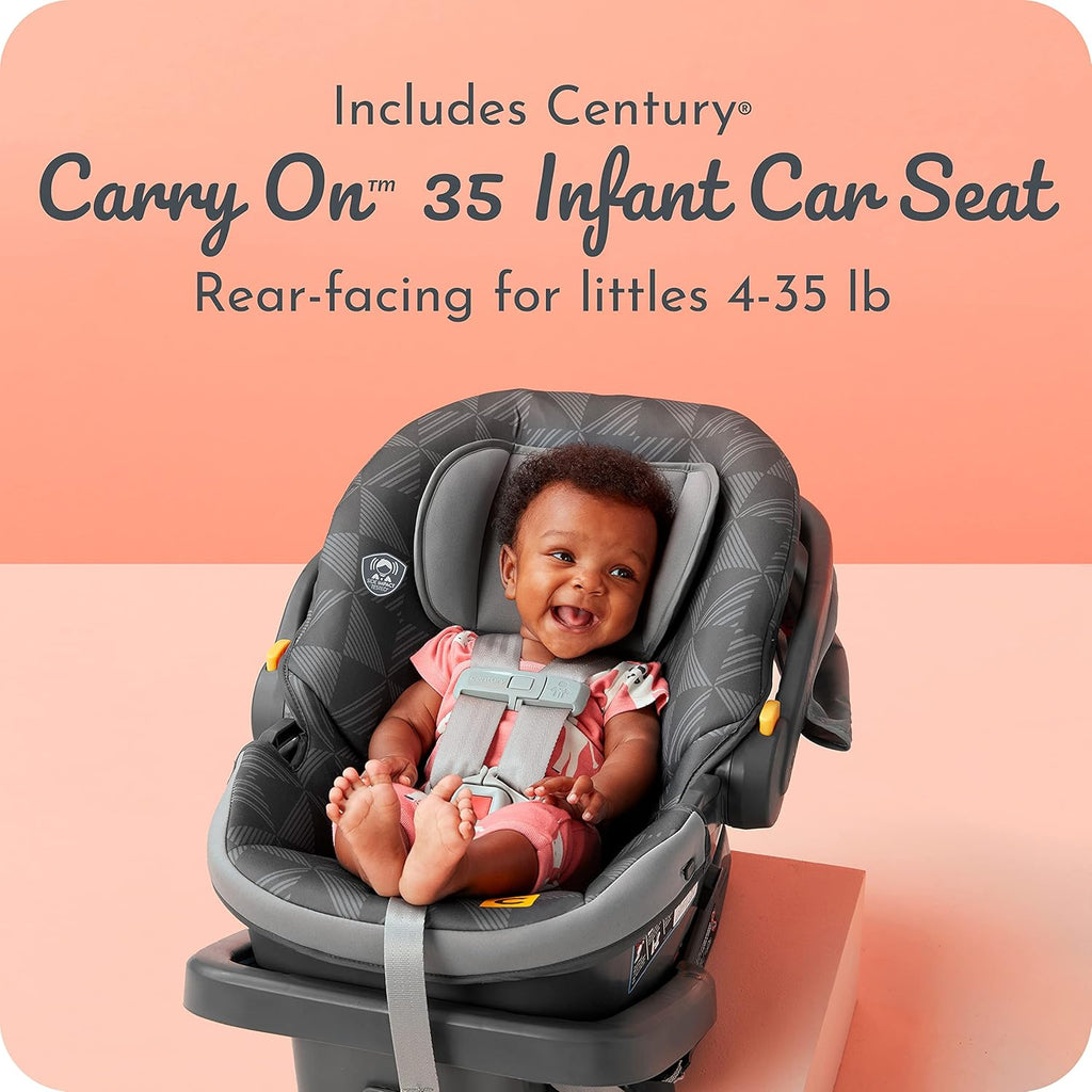 3-Wheel 2-in-1 Lightweight Travel System Infant Car Seat and Stroller Combo N573