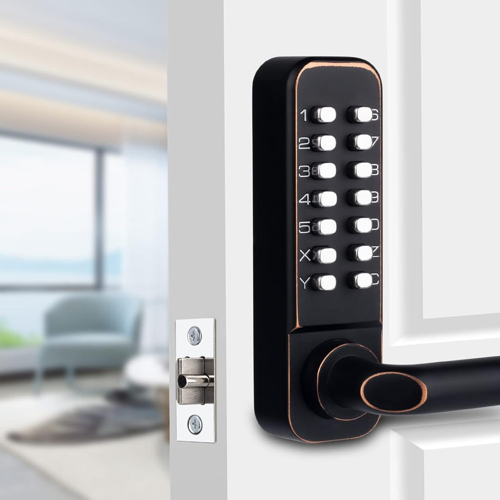 Keyless Entry Door Lock with Keypad Door Knob and Lever Handle D4670