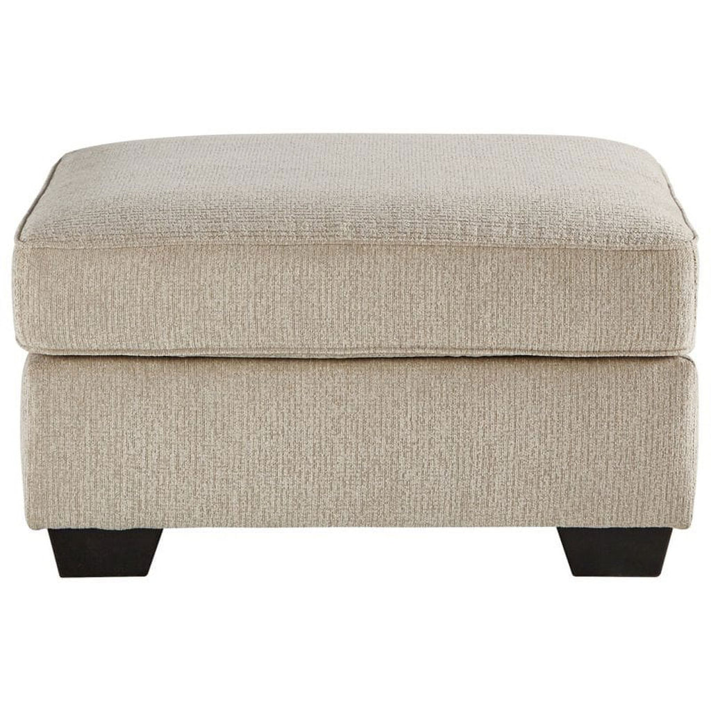 Putty Beige Fabric Oversized Accent Ottoman T965218