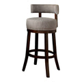 Light Gray Fabric Swivel Bar Stool (Set of 2) X919