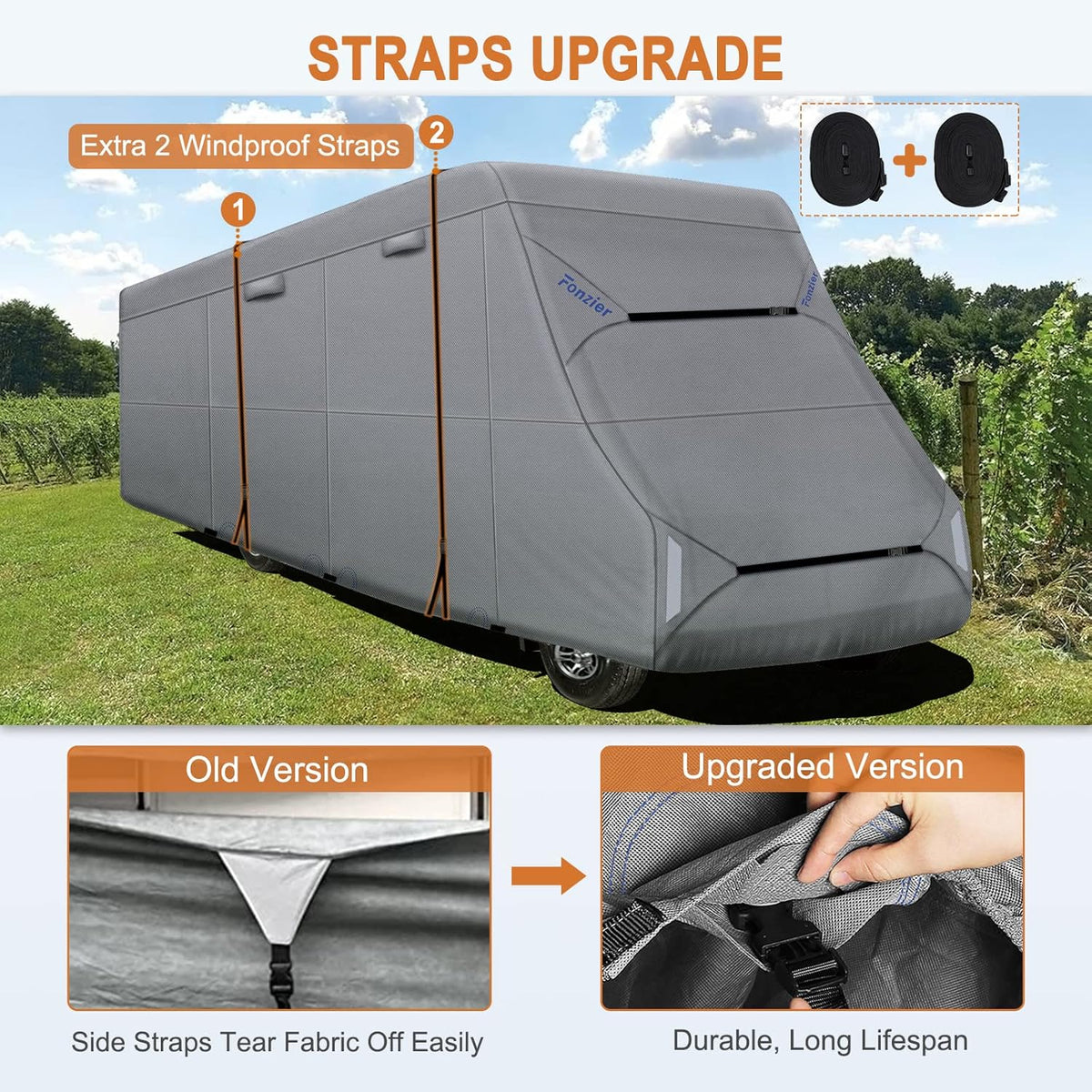 RV Cover Heavy Duty Anti-UV Rip-Stop P58843