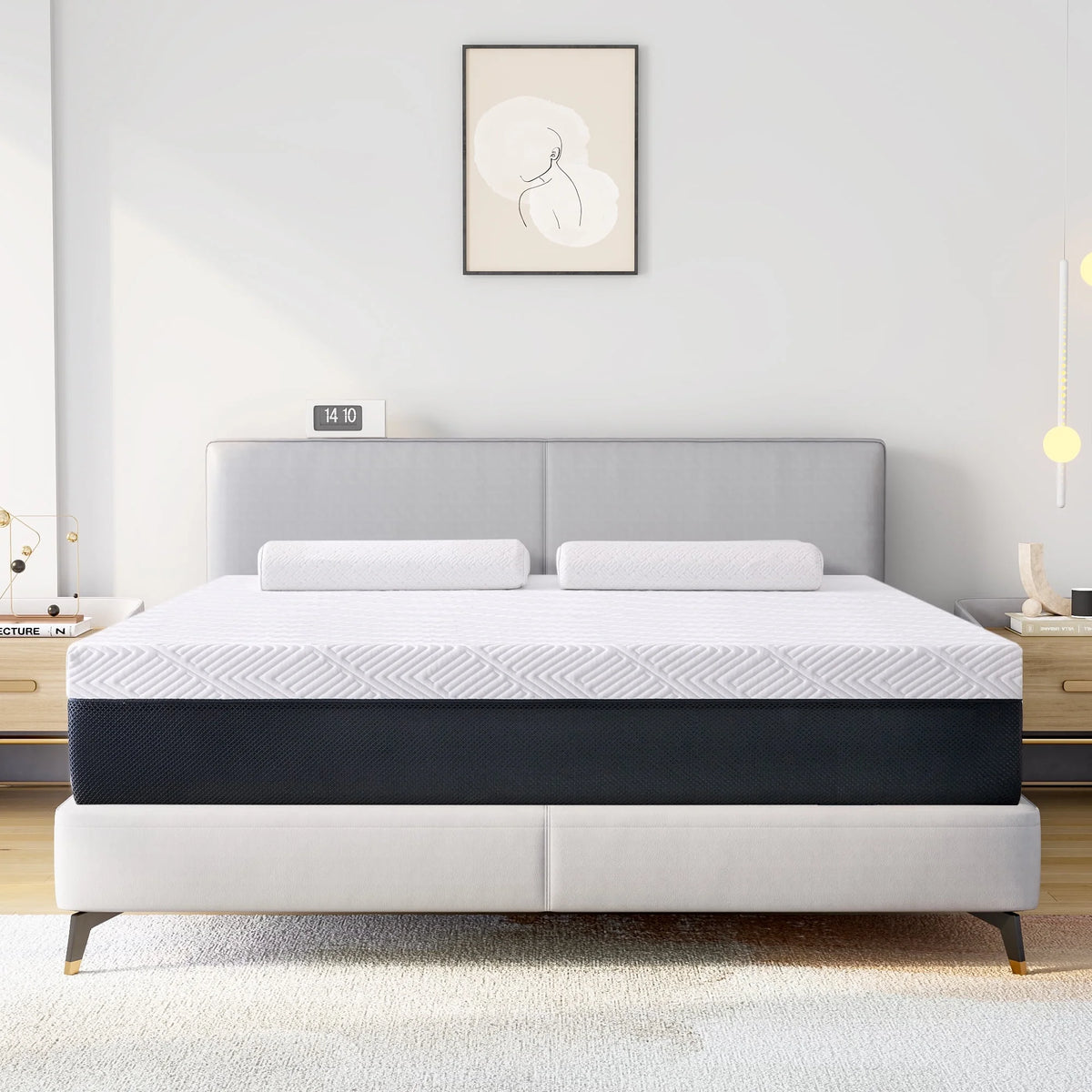 Short Queen 10 Cooling Gel Memory Foam Mattress Q1471