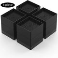 Heavy Duty Stackable Black Polypropylene Plastic Bed Risers E642416