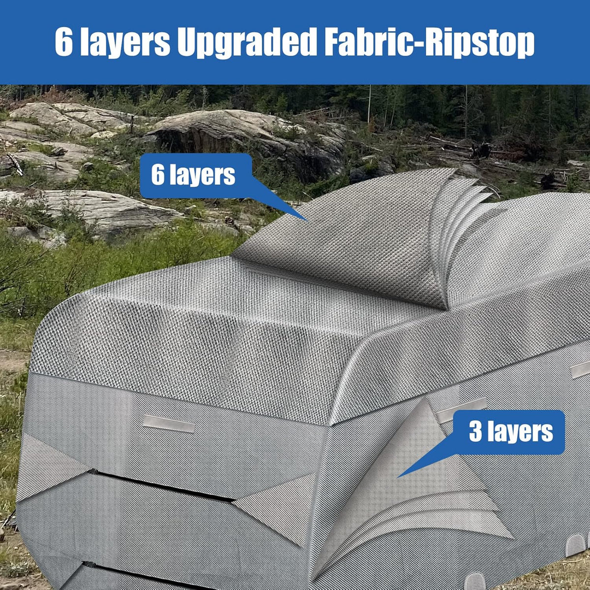 6 Layers Windproof Anti-Scratch UV Resistant RV Cover H792592