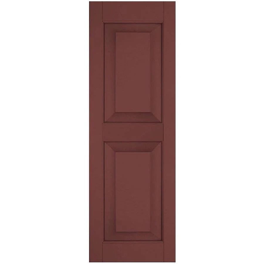 12 in. x 47 in. Exterior Real Wood Pine Raised Panel Shutters Pair O6537